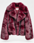 Veste en fourrure Bordeaux