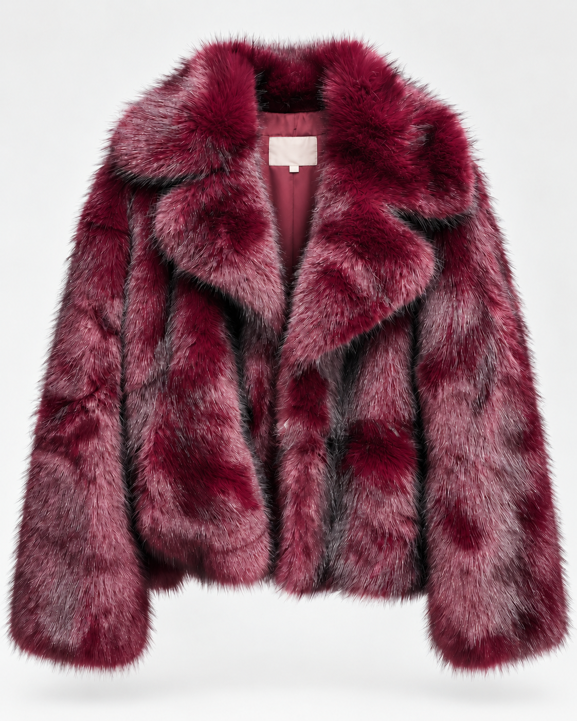 Veste en fourrure Bordeaux